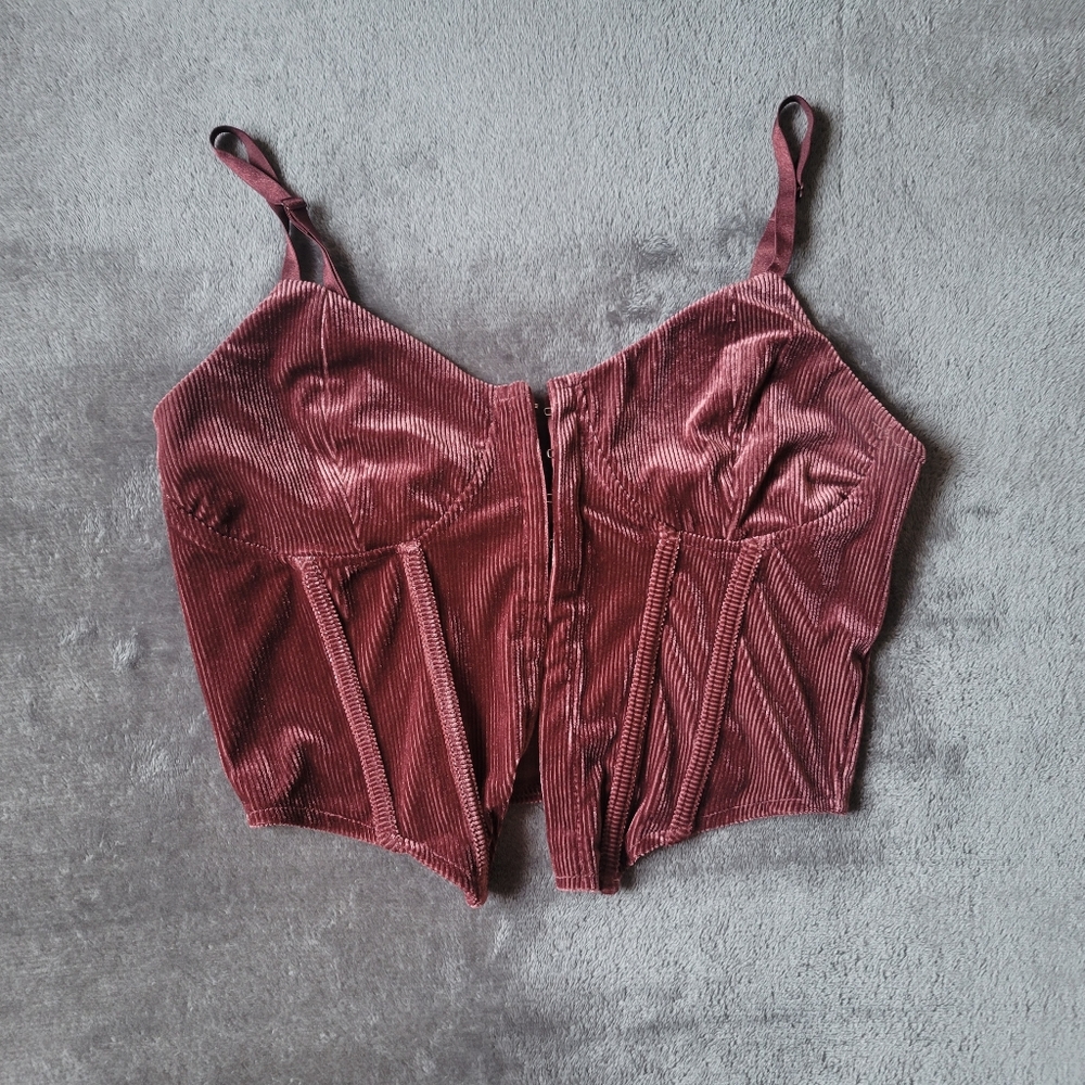 dark pink corset / tank top